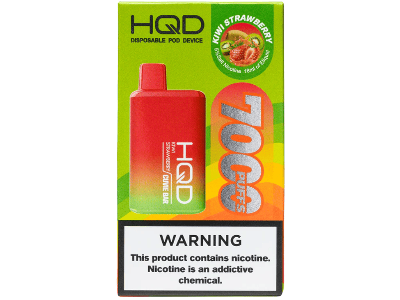 HQD Cuvie Bar Kiwi Strawberry flavor disposable vape device Box