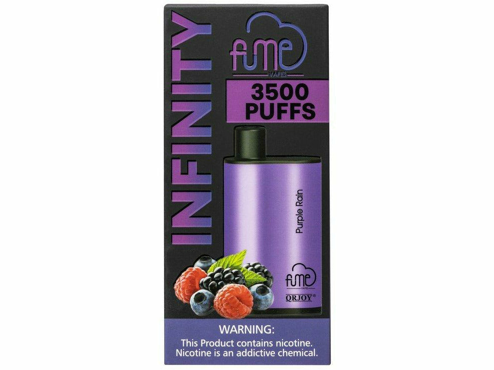 Fume Purple Rain size Infinity disposable vape device box