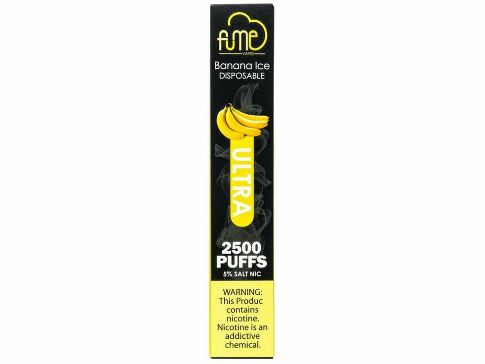 Fume Banana ICE size Ultra disposable vape device Box