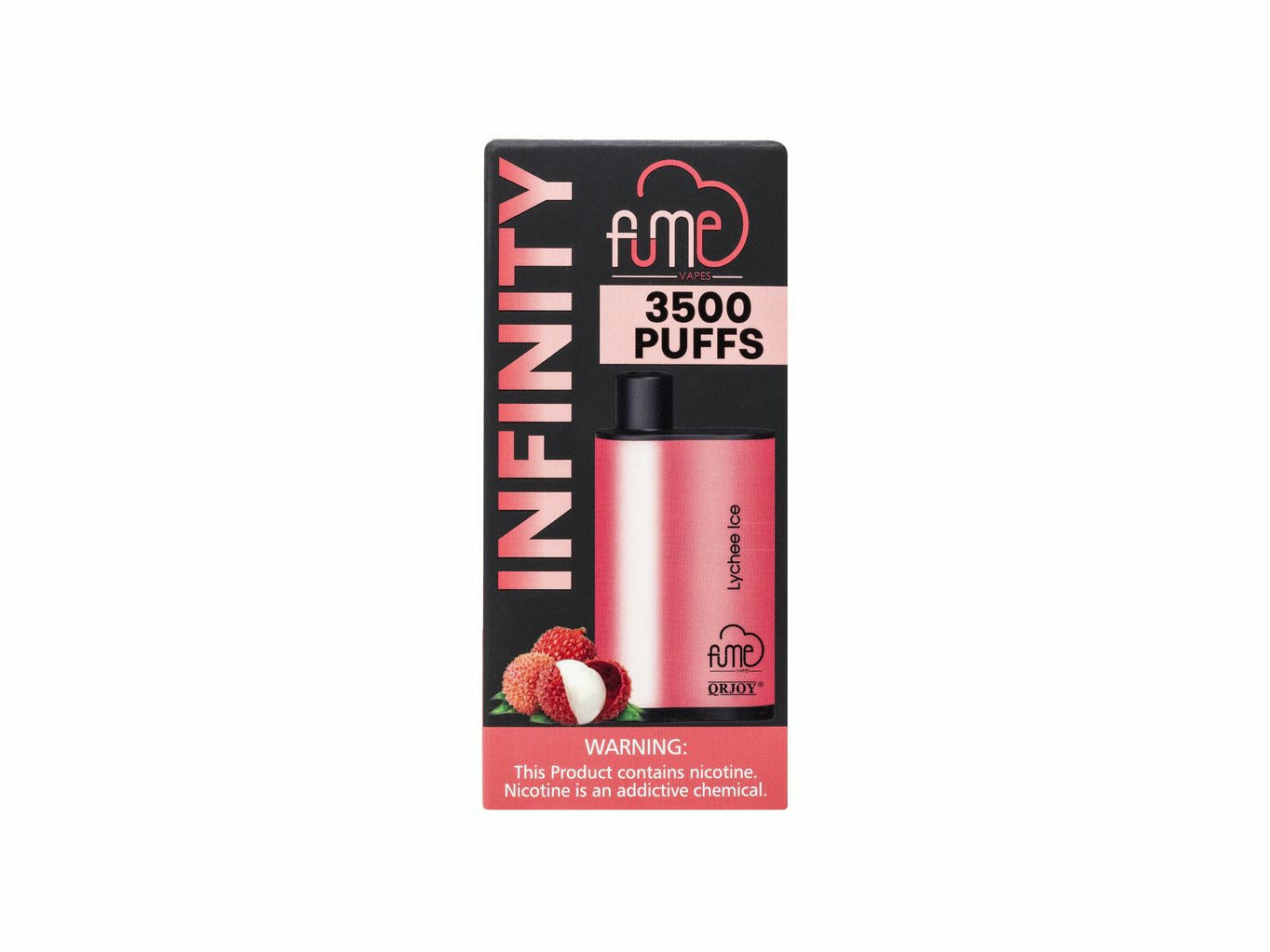 Fume Strawberry size Infinity disposable vape device box